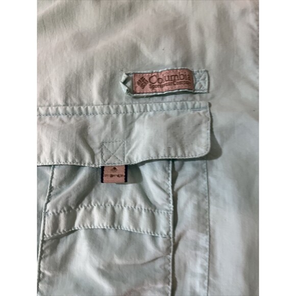 Columbia PFG Mint Green Men’s LT Fishing SS Vented UT Shirt Lg - Picture 2 of 3